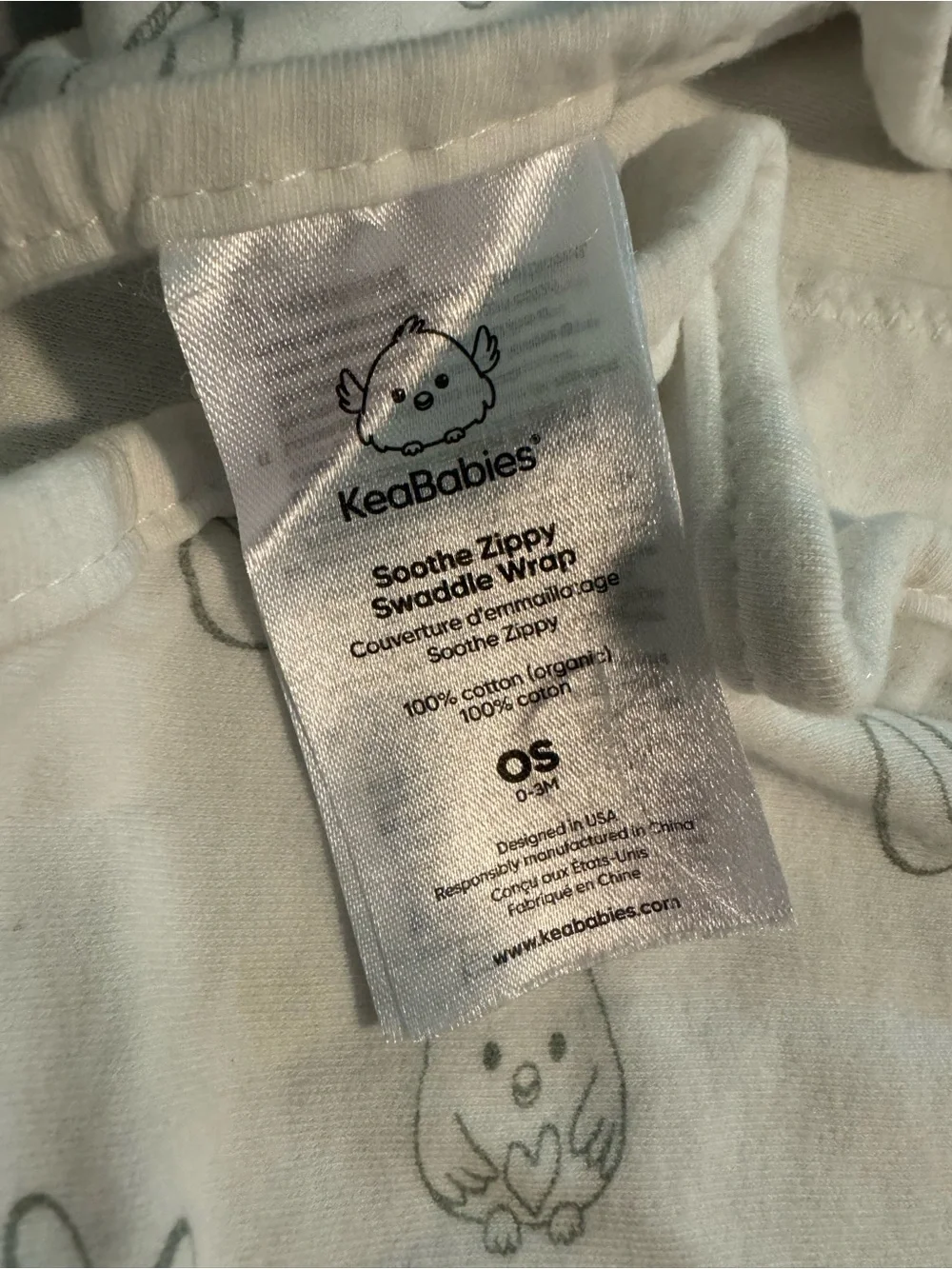 KeaBabies Soft Swaddle One-Piece with Velcro Closure💙💙